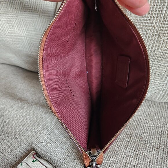 Coach Noa pop up Messenger Wallet Color Block and Floral print 1355 chainstrap - Picture 8 of 12